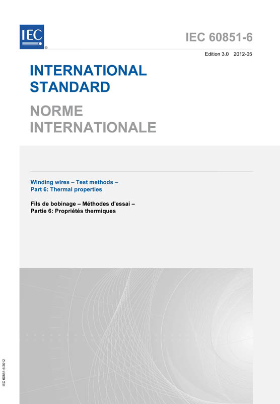 Cover IEC 60851-6:2012
